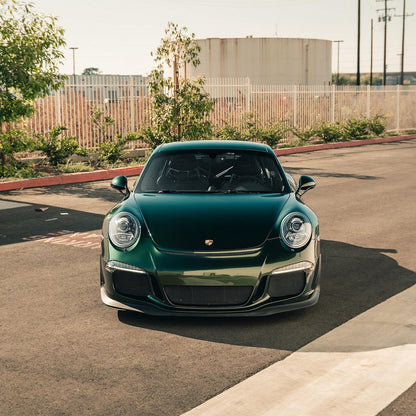 Porsche|Glossy Metallic Gotland Green Vinyl Wrap|Eowrap