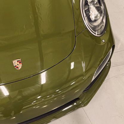 Porsche|High Glossy Army Green Vinyl Wrap|Eowrap