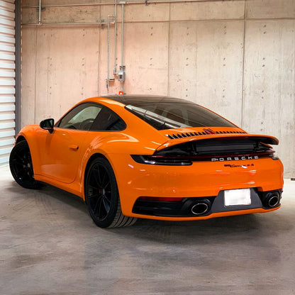 Porsche|High Gloss Orange Vinyl Wrap|Eowrap