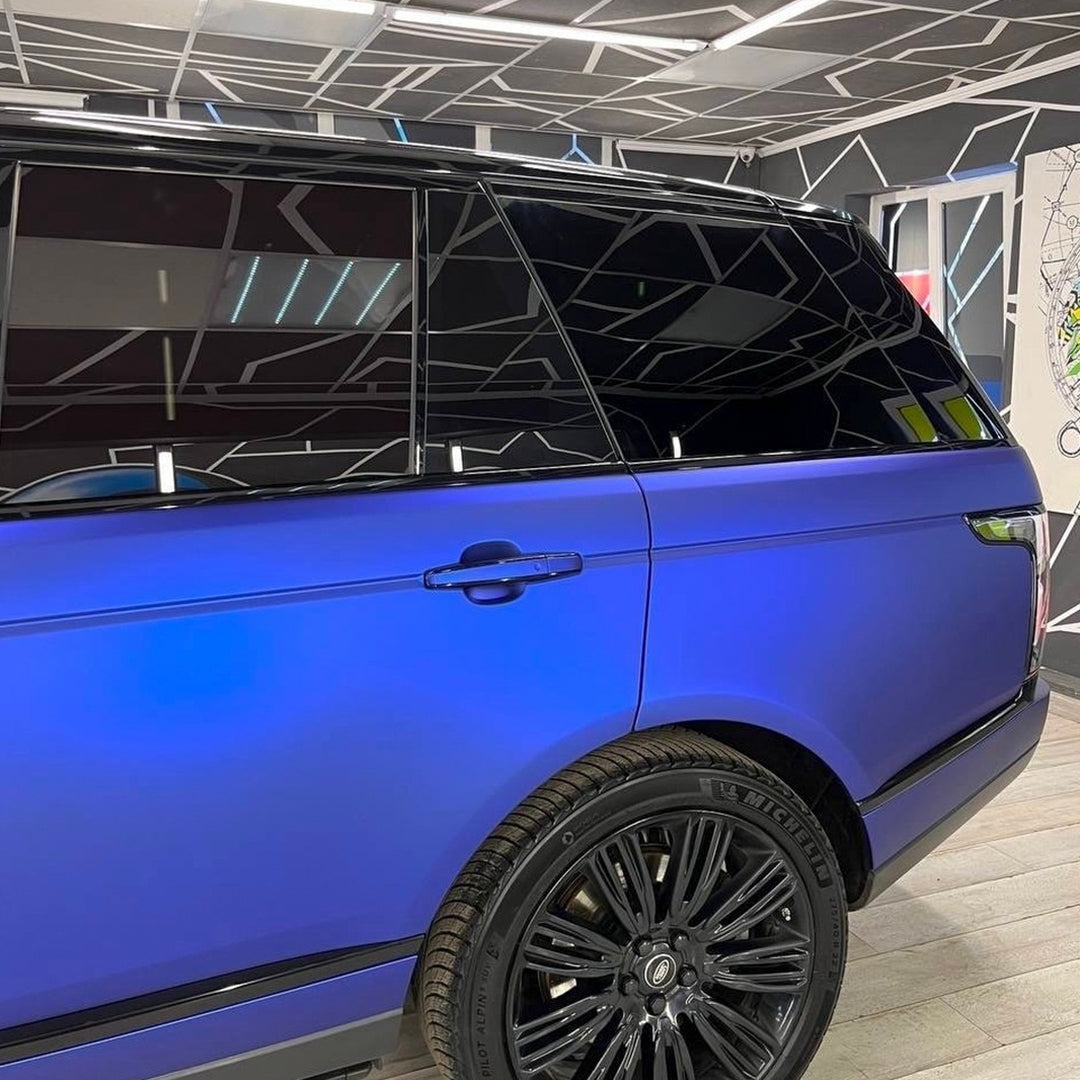 Range Rover|Satin Chrome Saint Patrick Blue Vinyl Wrap|Eowrap