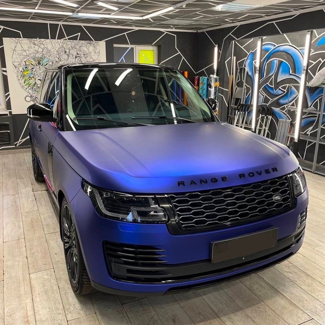 Range Rover|Satin Chrome Saint Patrick Blue Vinyl Wrap|Eowrap