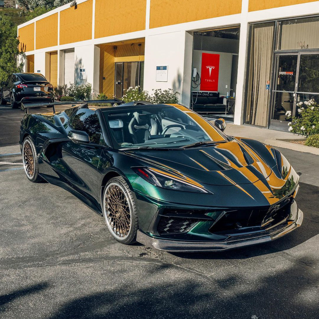 Glossy British Racing Green Vinyl Wrap