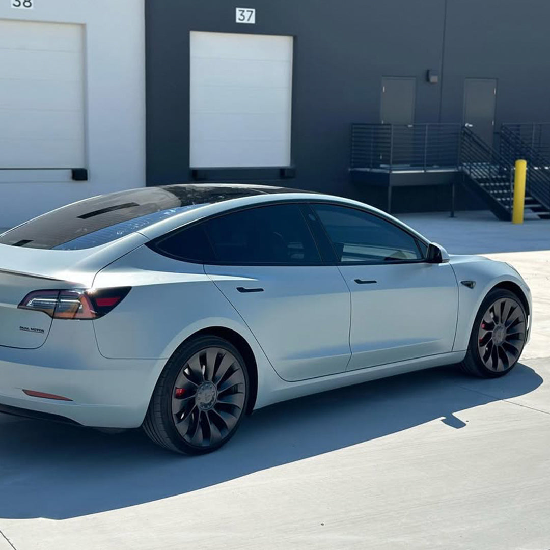 Satin Battleship Gray Vinyl Wrap