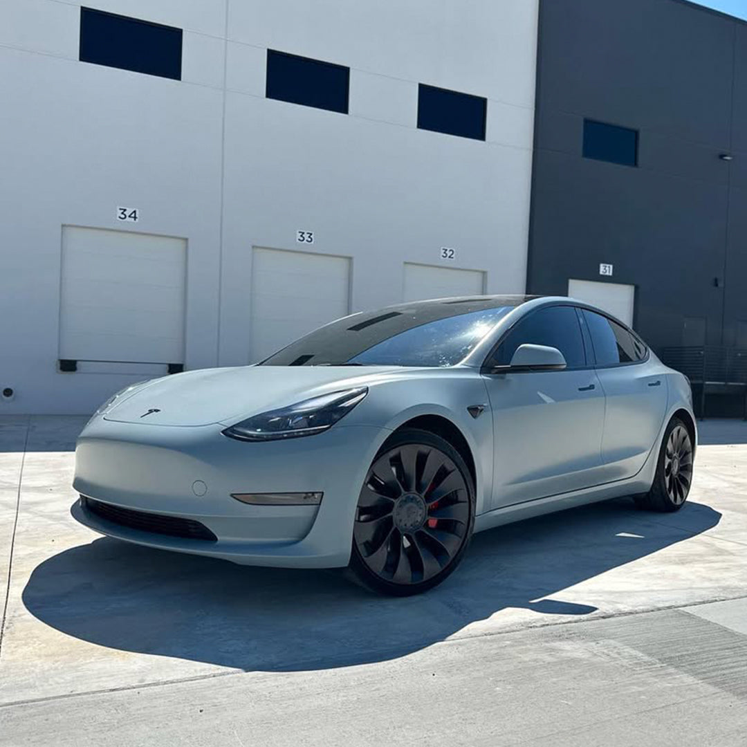 Satin Battleship Gray Vinyl Wrap