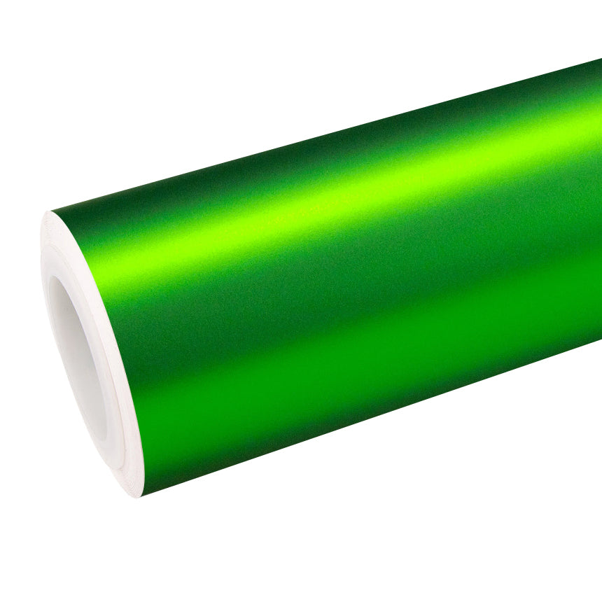 Satin Chrome Beast Green Vinyl Wrap