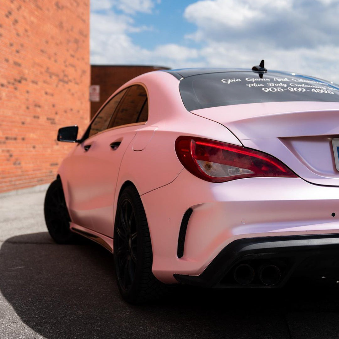 Satin Chrome Blossom Pink Vinyl Wrap