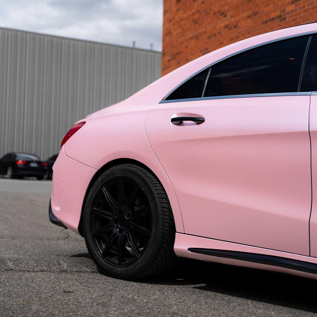 Satin Chrome Blossom Pink Vinyl Wrap