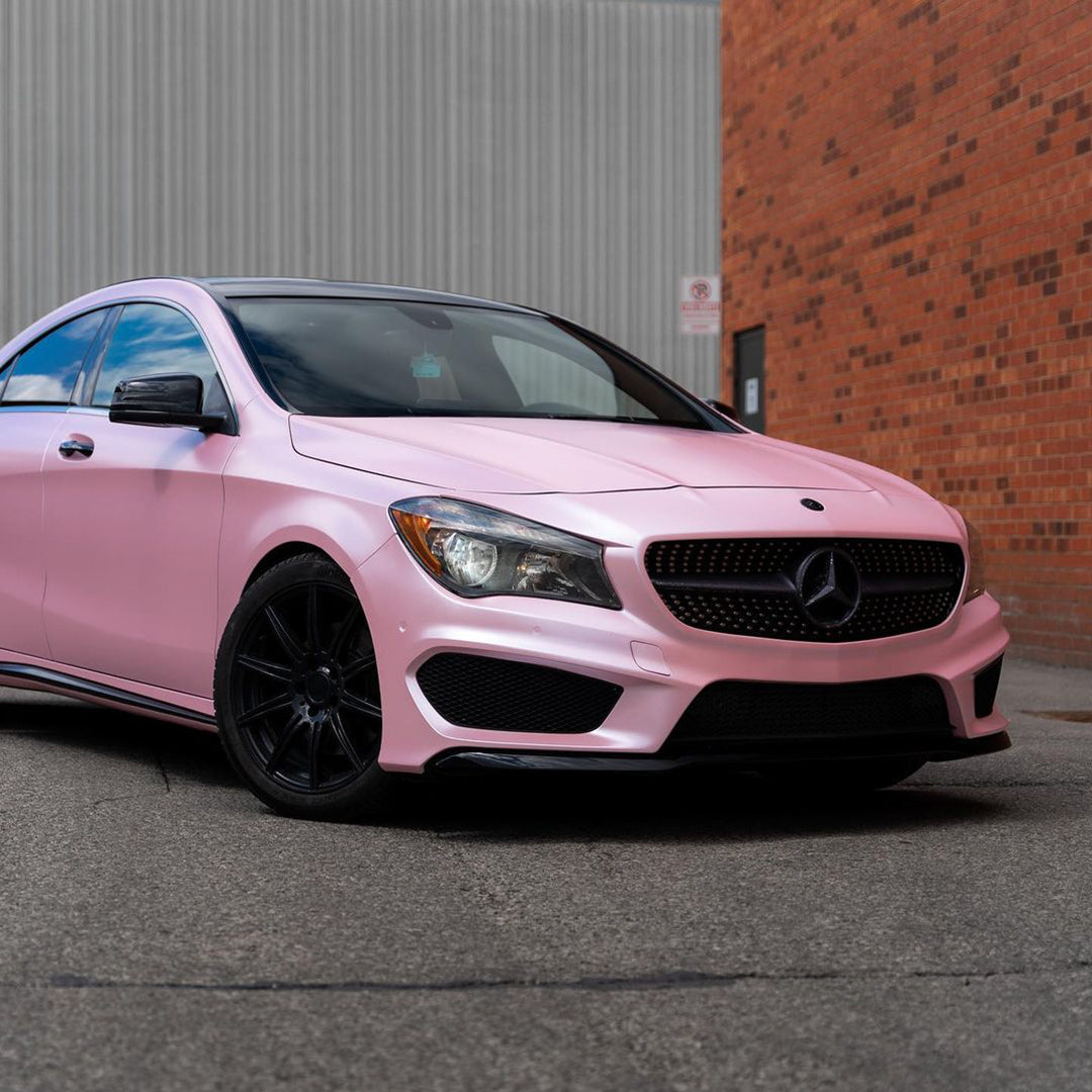 Satin Chrome Blossom Pink Vinyl Wrap