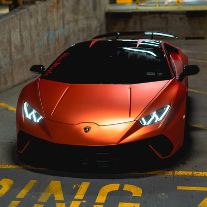 Satin Chrome Copper Orange  Vinyl Wrap