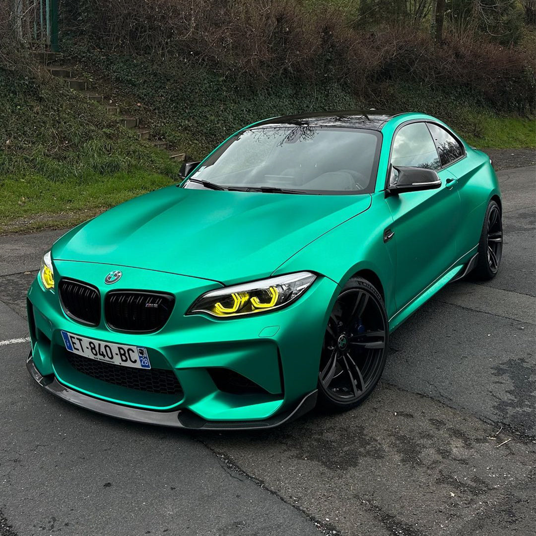 Satin Chrome Emerald Green Vinyl Wrap