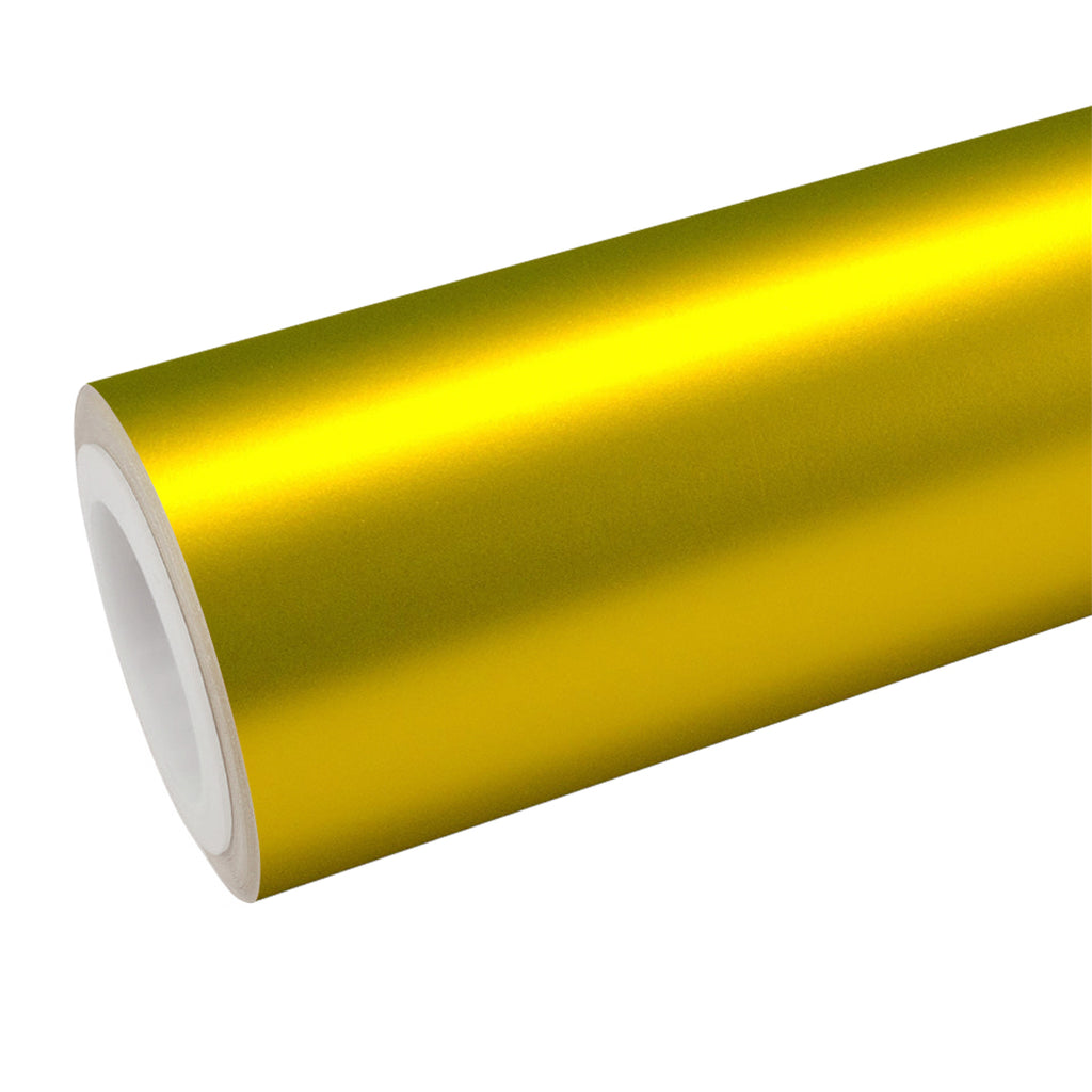 Satin Chrome Gold Vinyl Wrap - product view 1