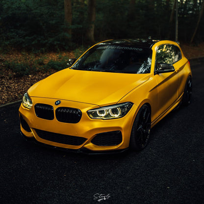 Satin Chrome Hornet Yellow Vinyl Wrap