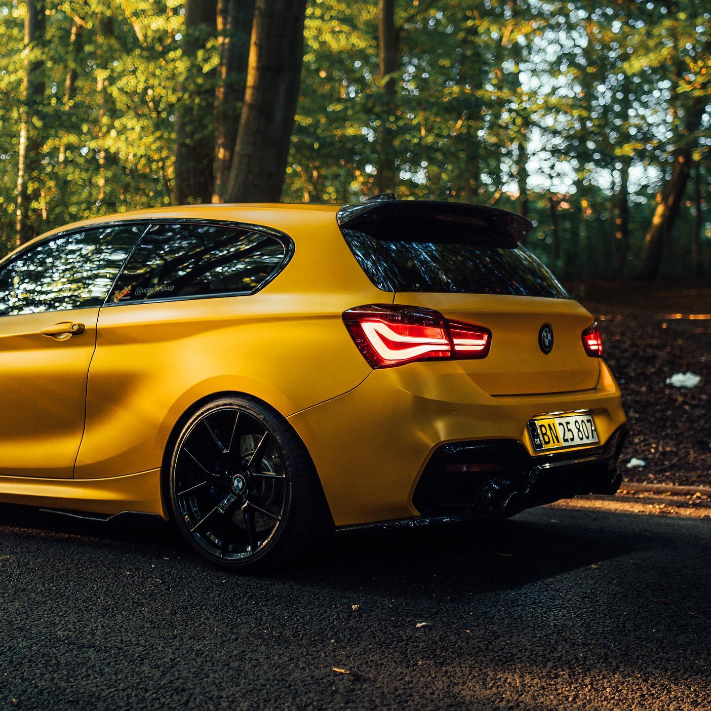 Satin Chrome Hornet Yellow Vinyl Wrap