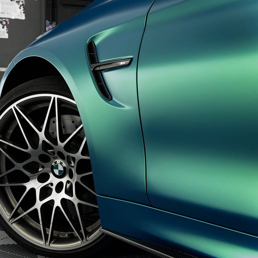 Satin Chrome Jewel Green Vinyl Wrap