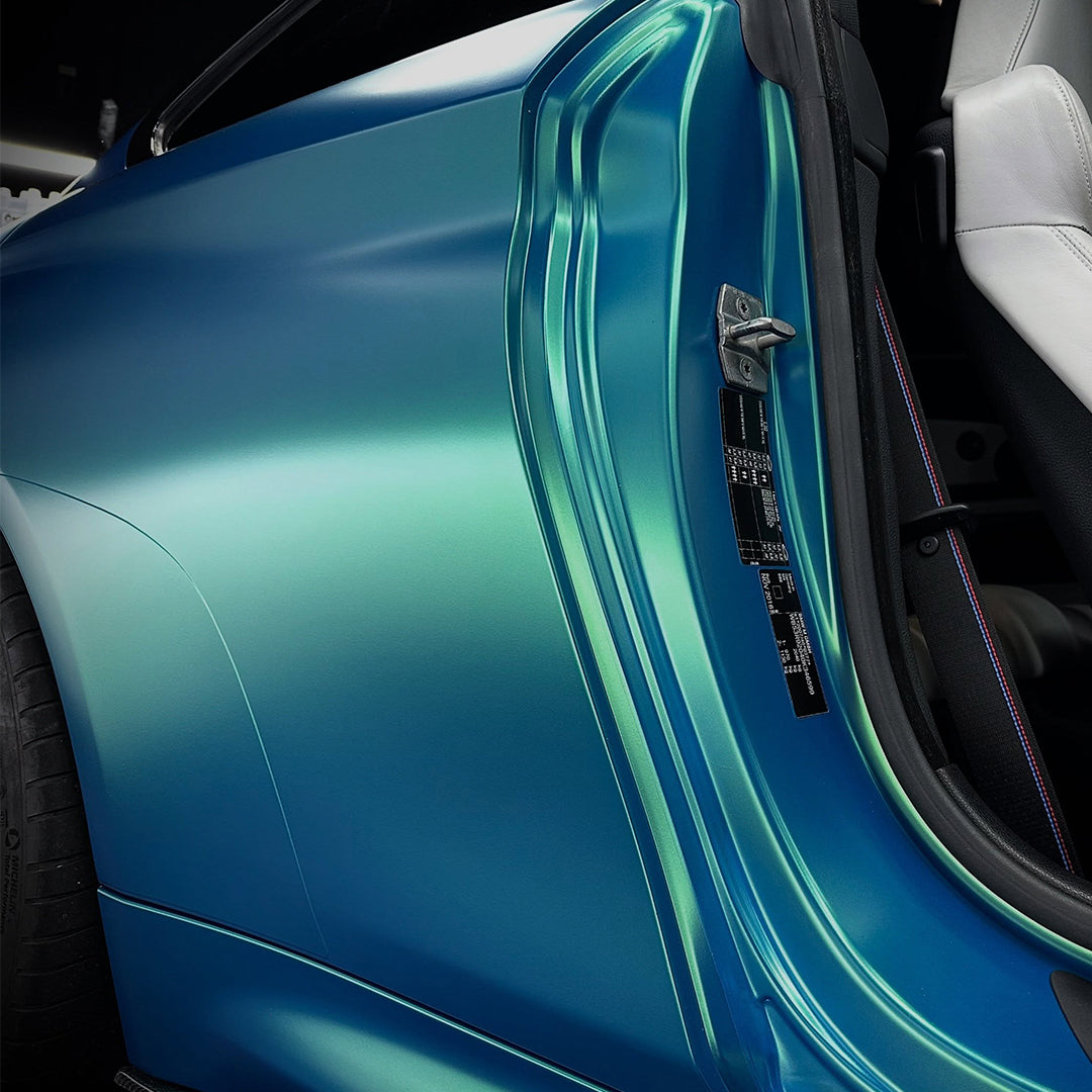 Satin Chrome Jewel Green Vinyl Wrap