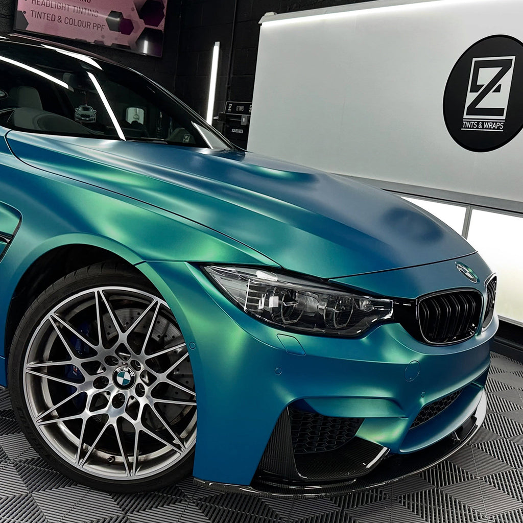 Satin Chrome Jewel Green Vinyl Wrap