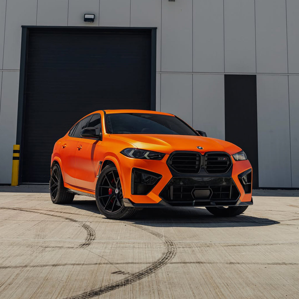 Satin Chrome Lava Orange Vinyl Wrap