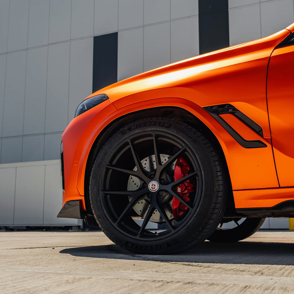 Satin Chrome Lava Orange Vinyl Wrap