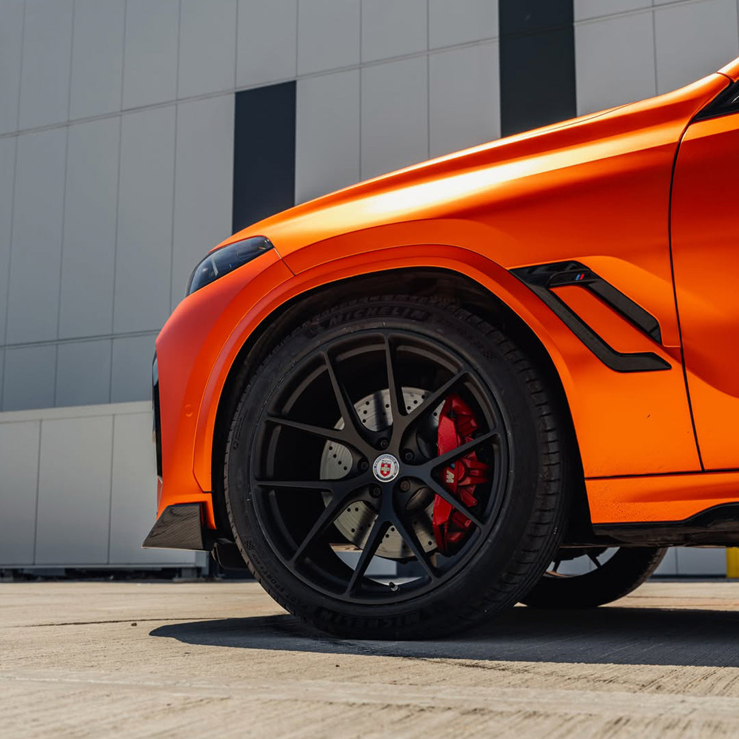 Satin Chrome Lava Orange Vinyl Wrap