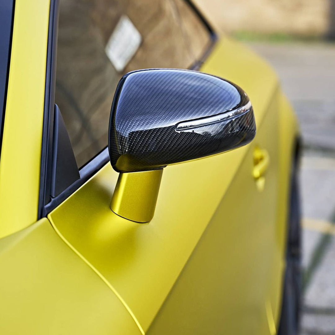 Satin Chrome Lemon Yellow Vinyl Wrap