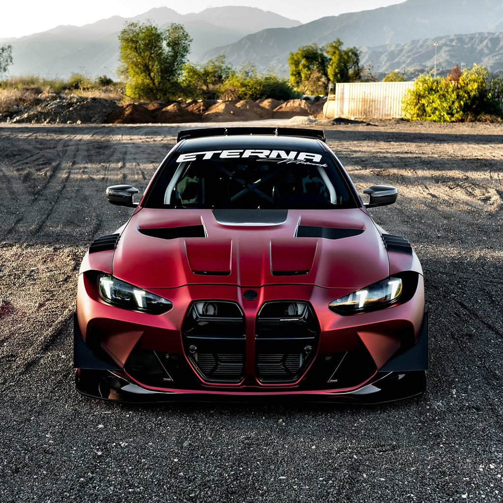 Satin Chrome Romanee Red Vinyl Wrap