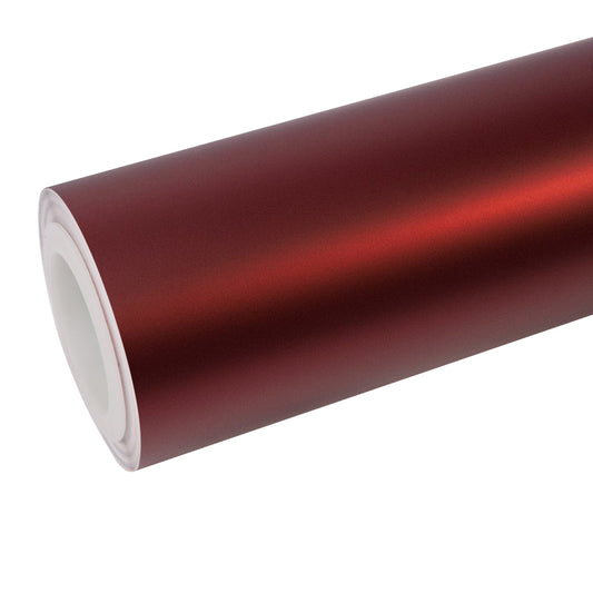 Satin Chrome Oxide Red Vinyl Wrap