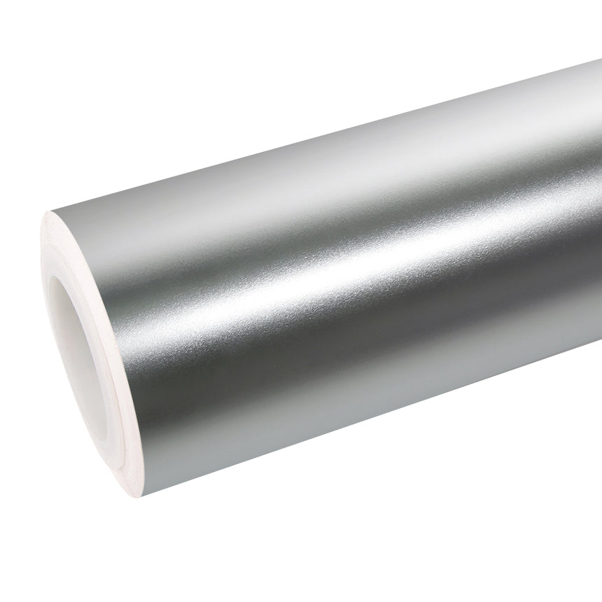 Satin Chrome Silver Vinyl Wrap