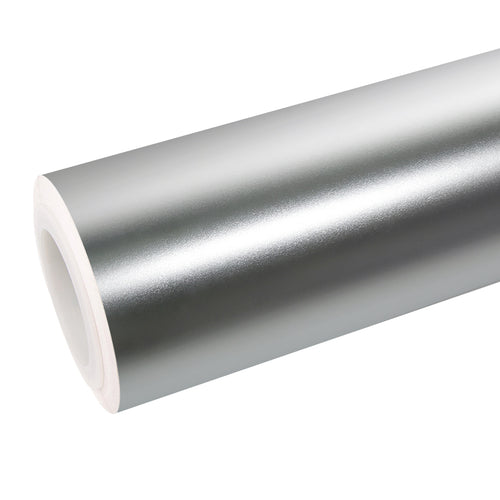 Satin Chrome Silver Vinyl Wrap - product view 1