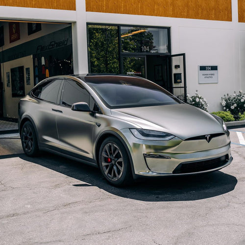 Satin Chrome Silver Vinyl Wrap - product view 2