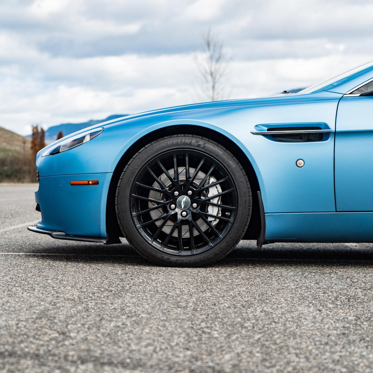 Satin Chrome Sky Blue Vinyl Wrap