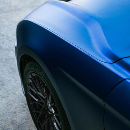 Satin Chrome Velvet Blue Vinyl Wrap