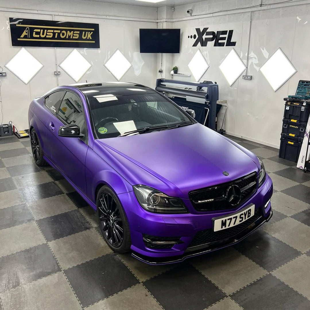 Satin Ghost Purple Vinyl Wrap