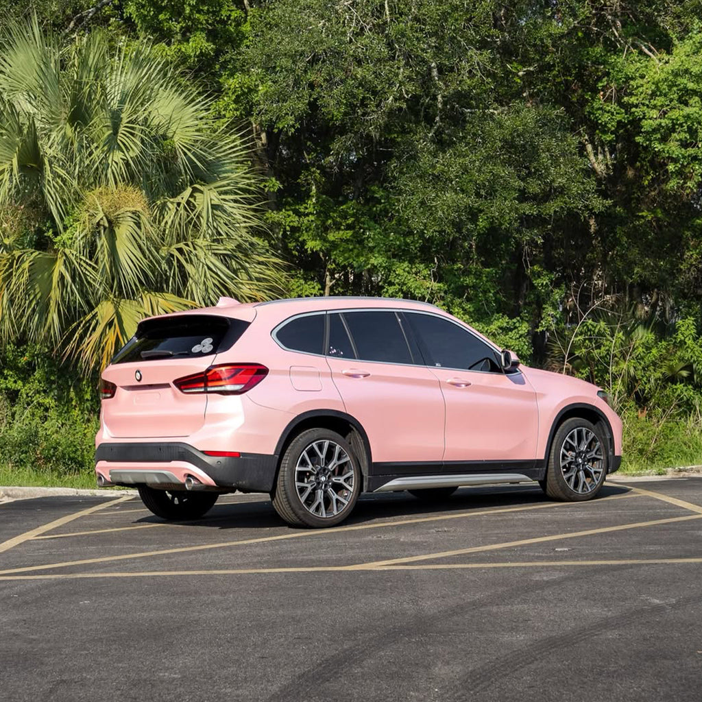 Satin Metallic Blush Pink Vinyl Wrap