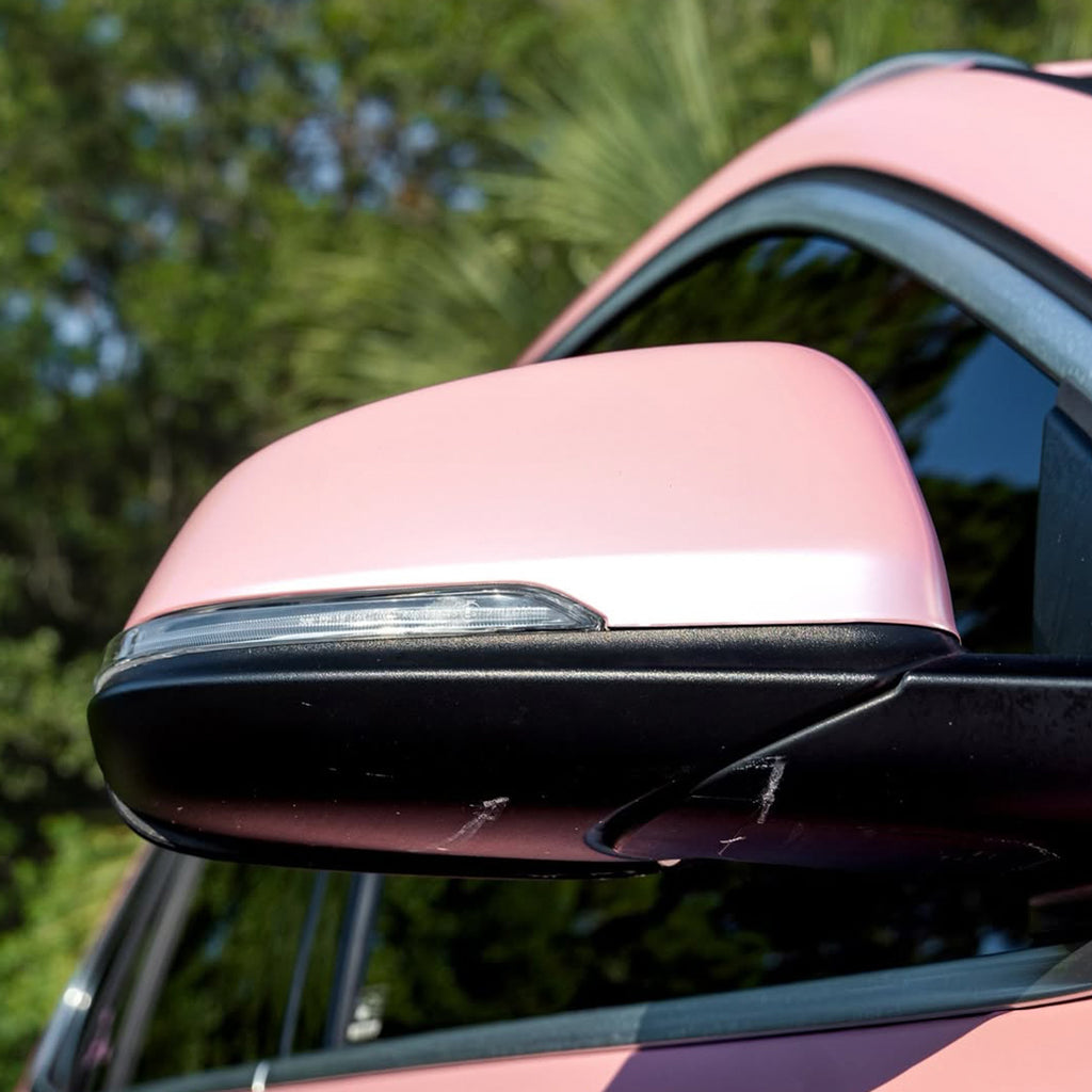 Satin Metallic Blush Pink Vinyl Wrap