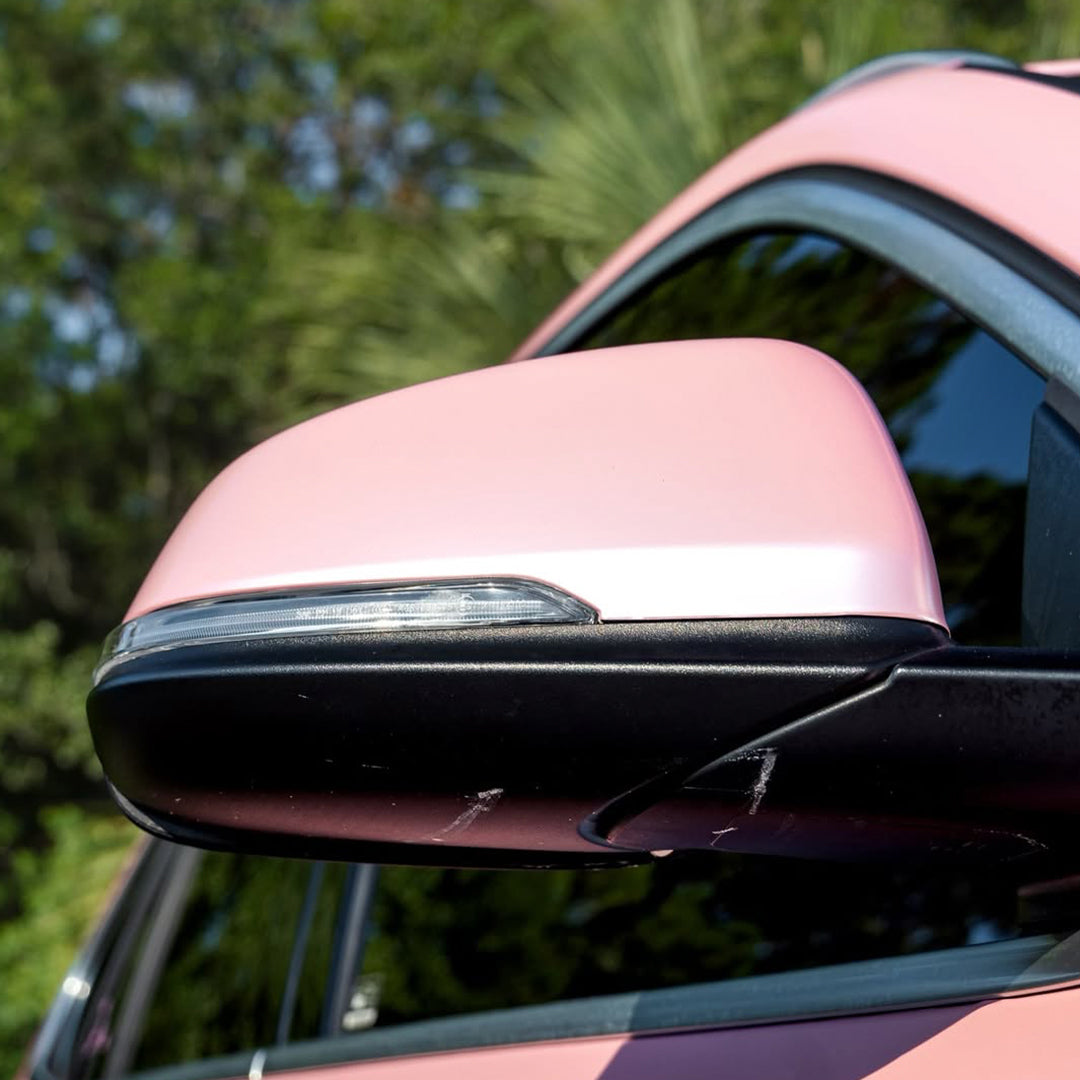 Satin Metallic Blush Pink Vinyl Wrap