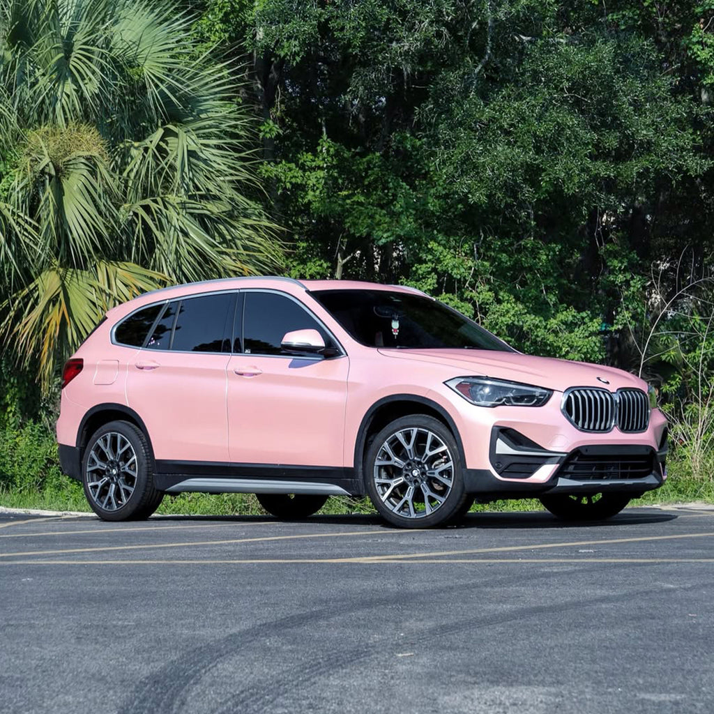 Satin Metallic Blush Pink Vinyl Wrap