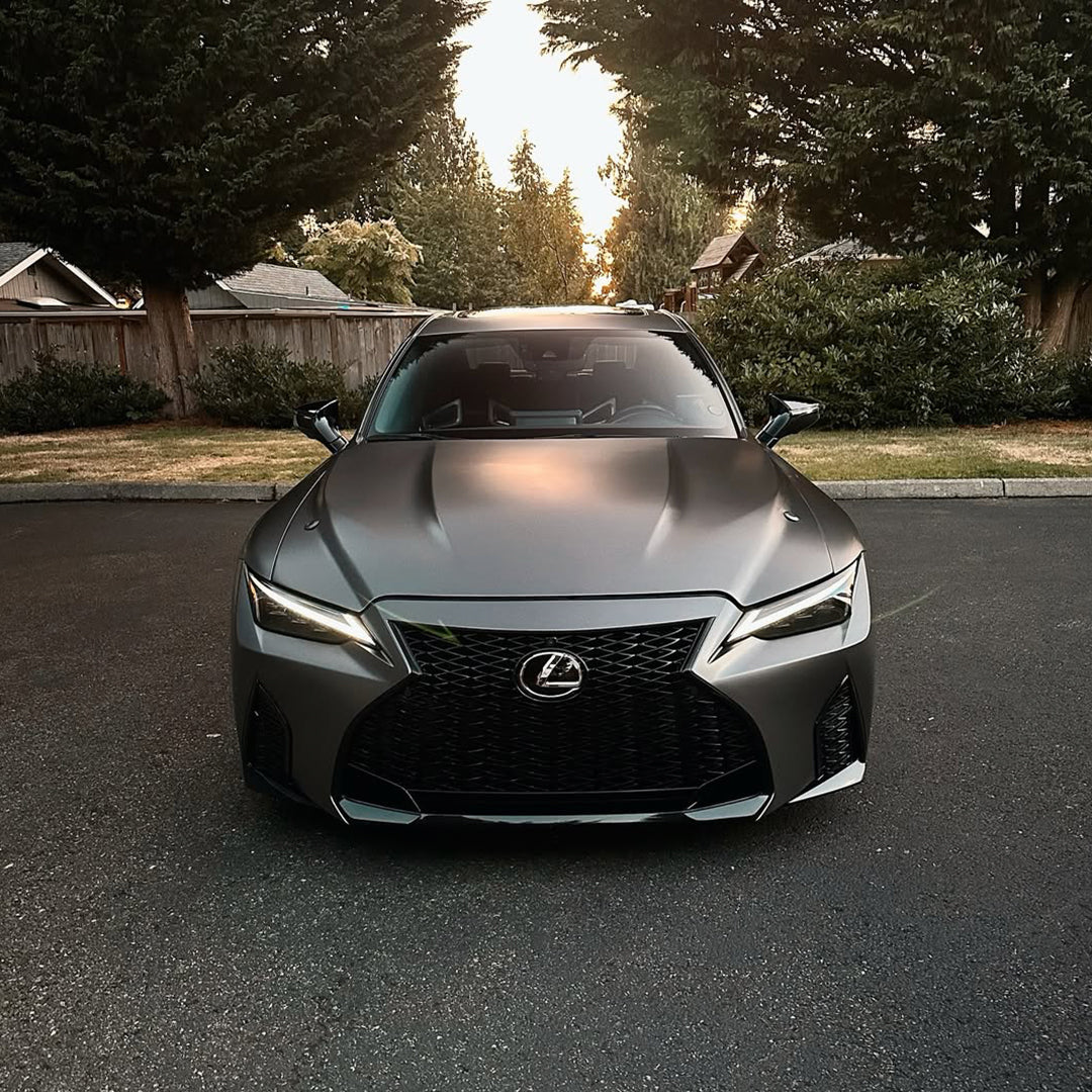 Satin Metallic Dark Gray Vinyl Wrap