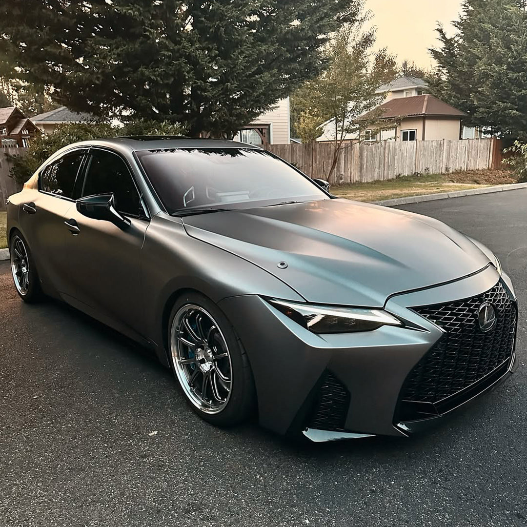 Satin Metallic Dark Gray Vinyl Wrap