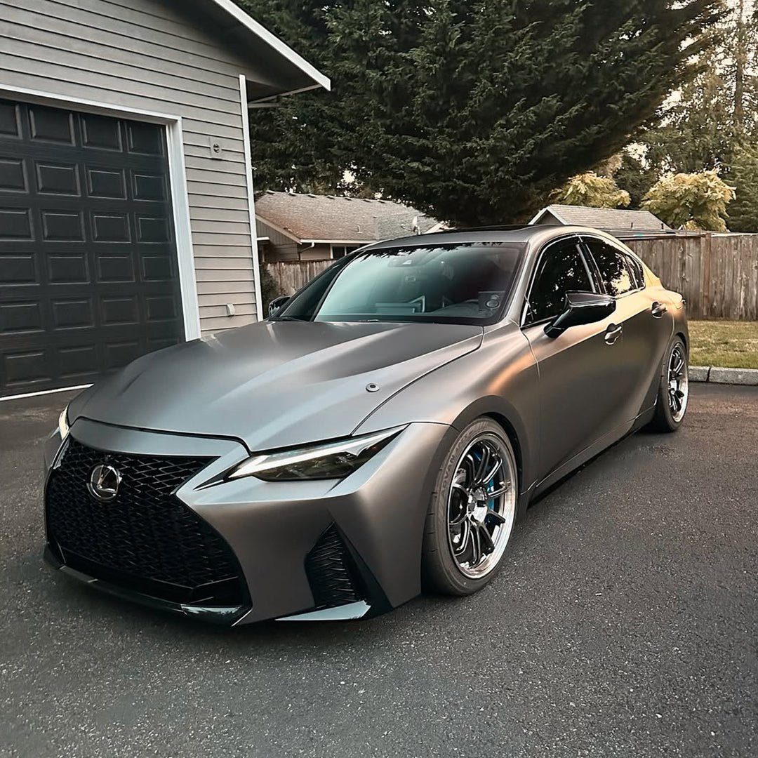 Satin Metallic Dark Gray Vinyl Wrap