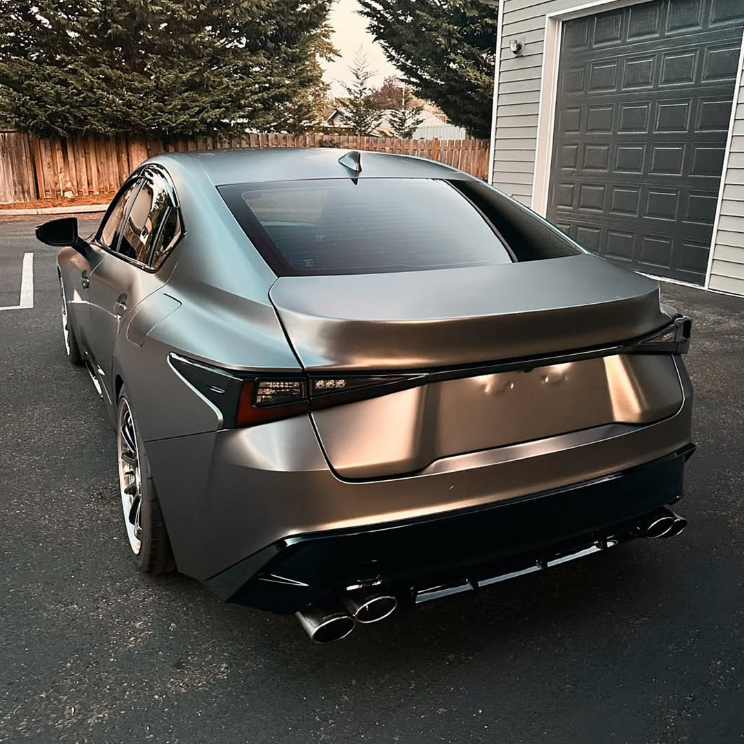 Satin Metallic Dark Gray Vinyl Wrap