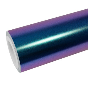 Satin Metallic Diamond Purple Blue Wrap