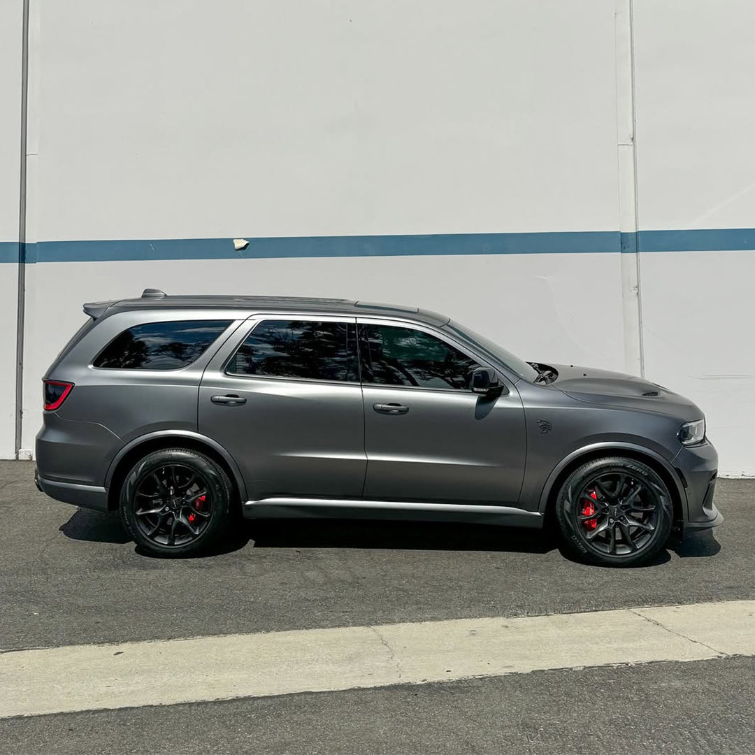 Satin Metallic Pearl Charcoal Gray Vinyl Wrap