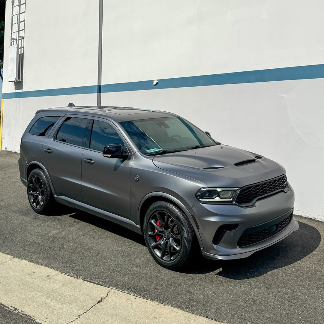 Satin Metallic Pearl Charcoal Gray Vinyl Wrap