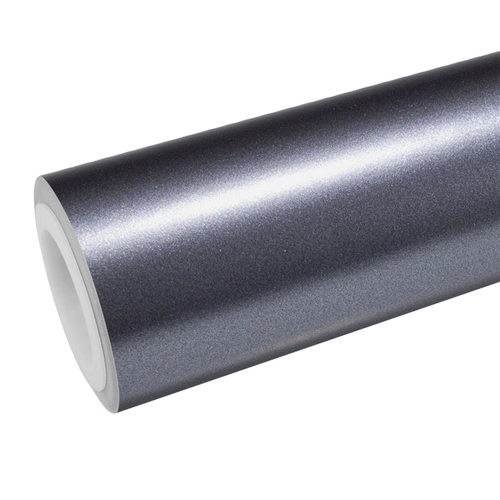 Satin Metallic Pearl Charcoal Gray Vinyl Wrap - product view 1