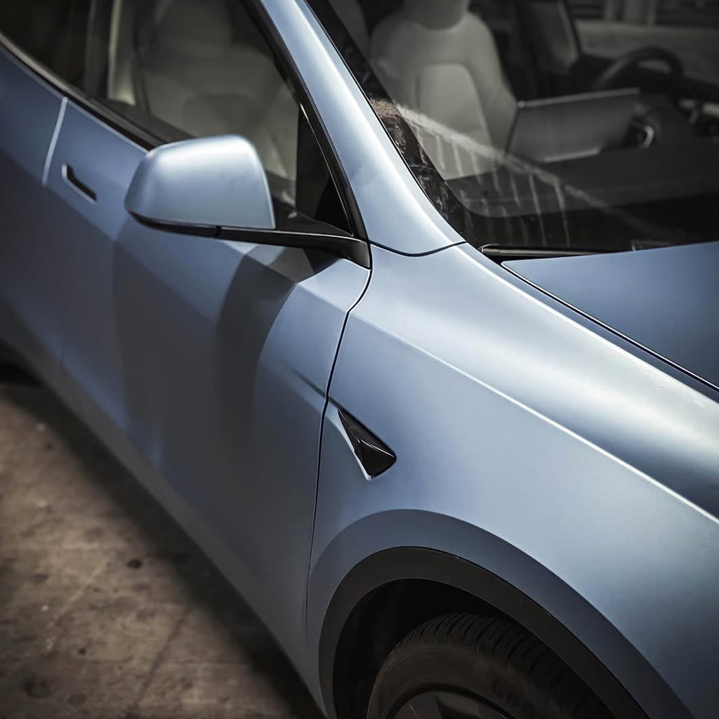 Satin Pearl Frosted Blue Vinyl Wrap