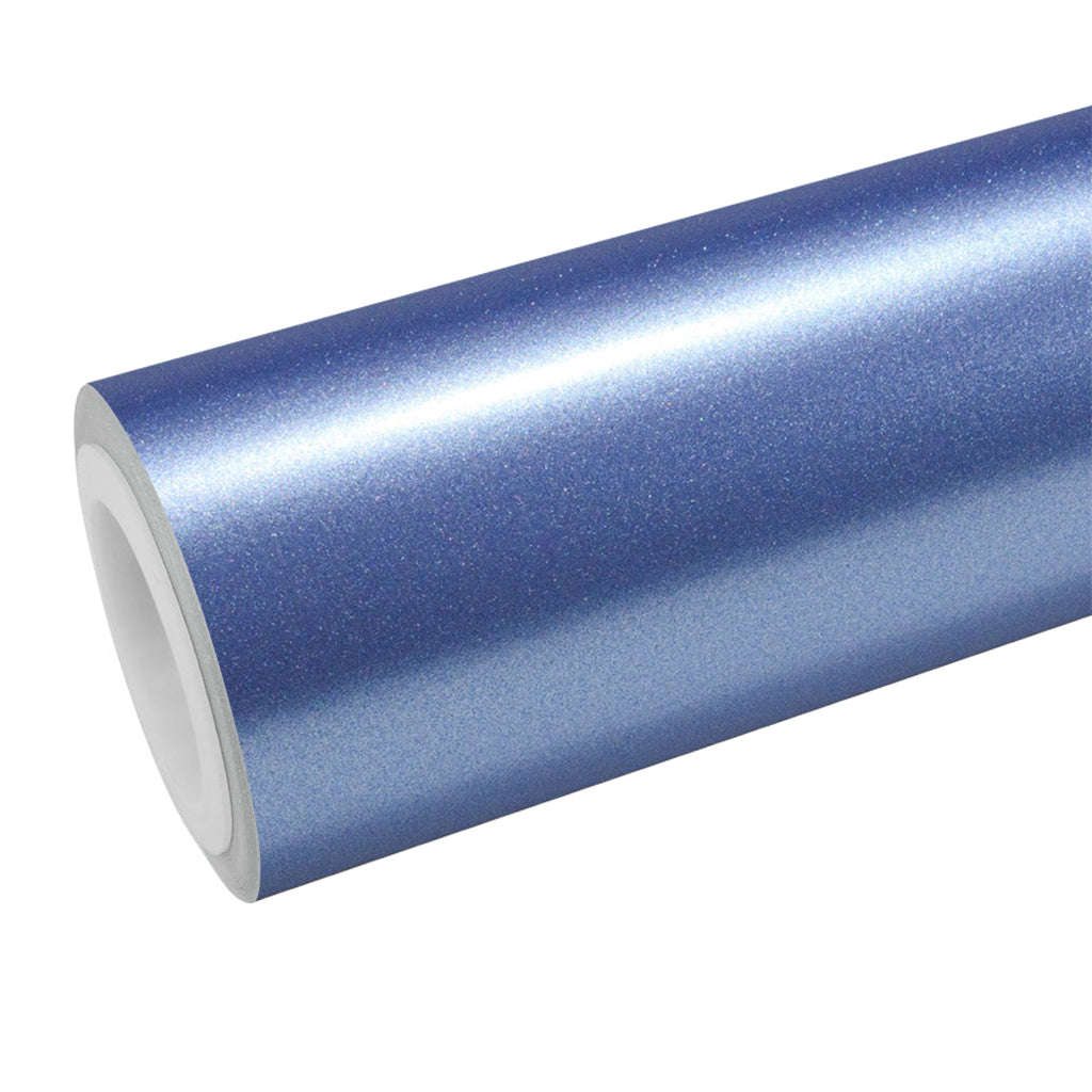 Satin Pearl Frosted Blue Vinyl Wrap - product view 1