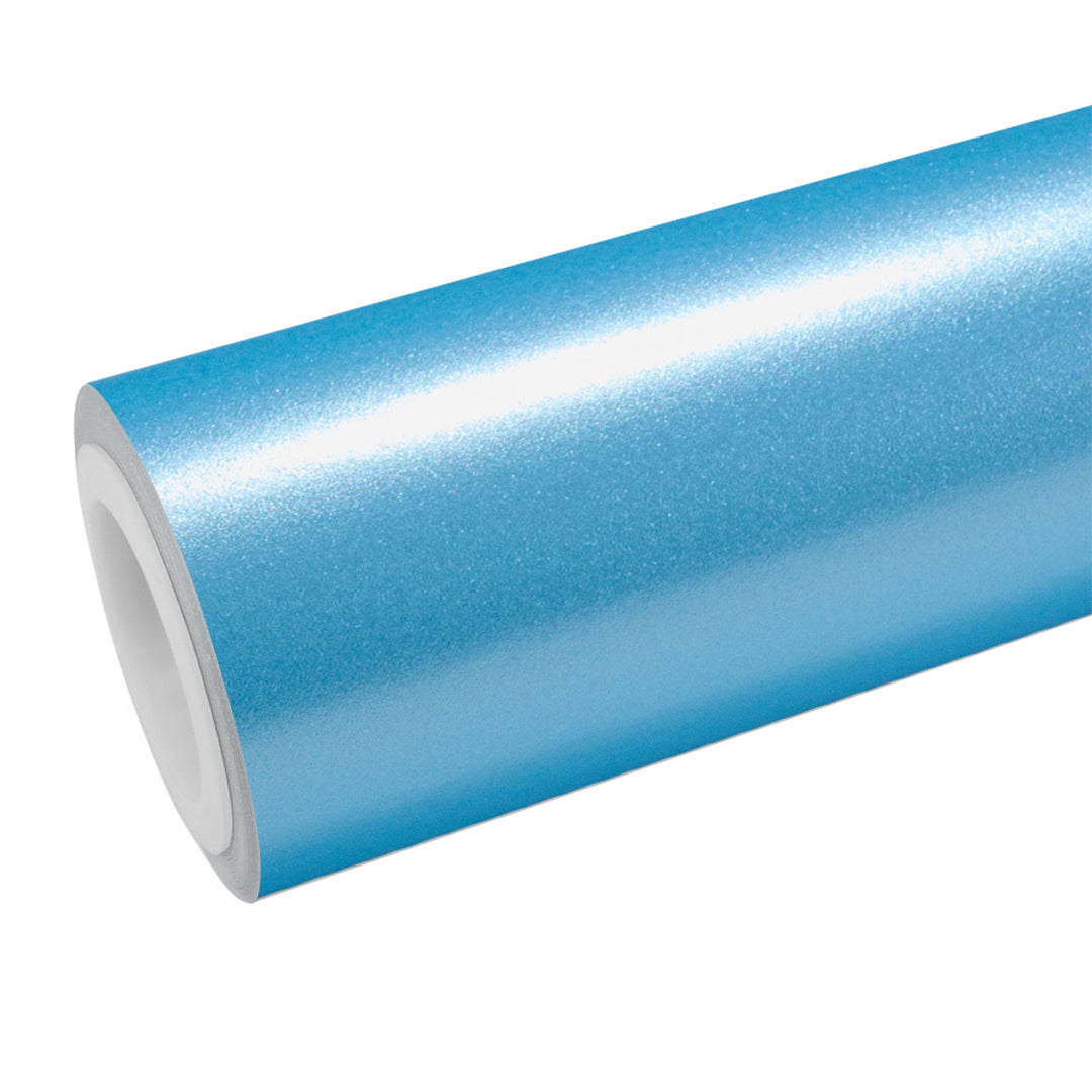 Satin Pearl Light blue Vinyl Wrap
