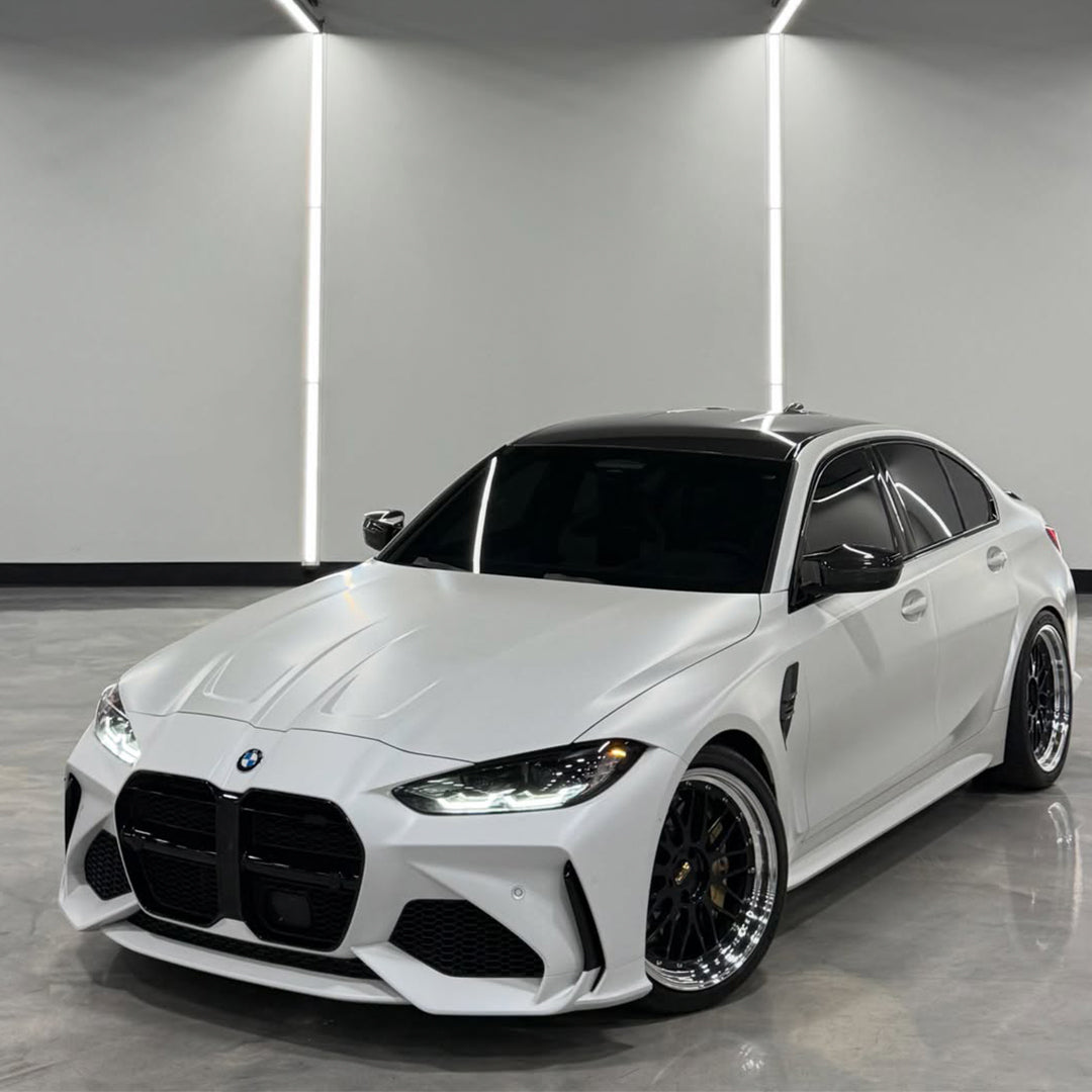 Satin Pearl White Vinyl Wrap
