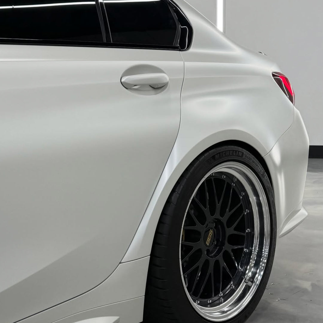 Satin Pearl White Vinyl Wrap