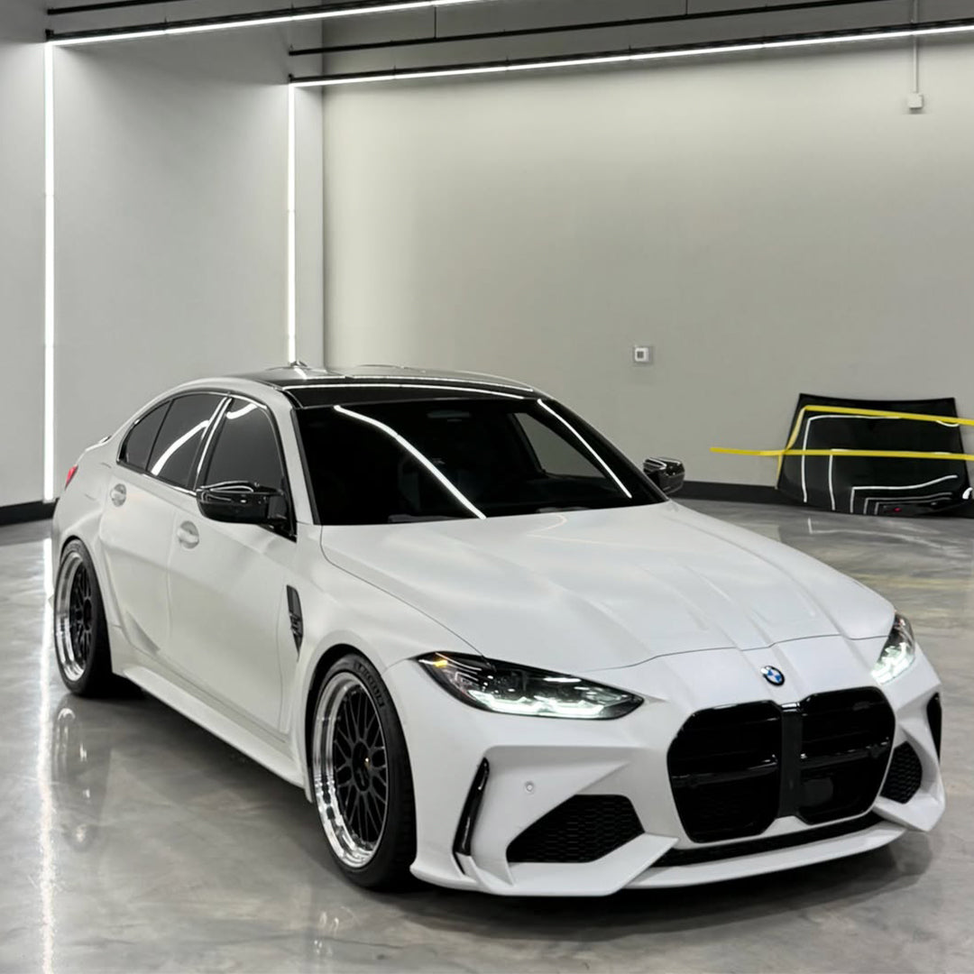Satin Pearl White Vinyl Wrap